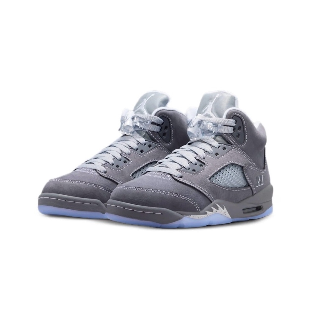 Air Jordan 5 Retro “Wolf Grey” Suede Sneakers